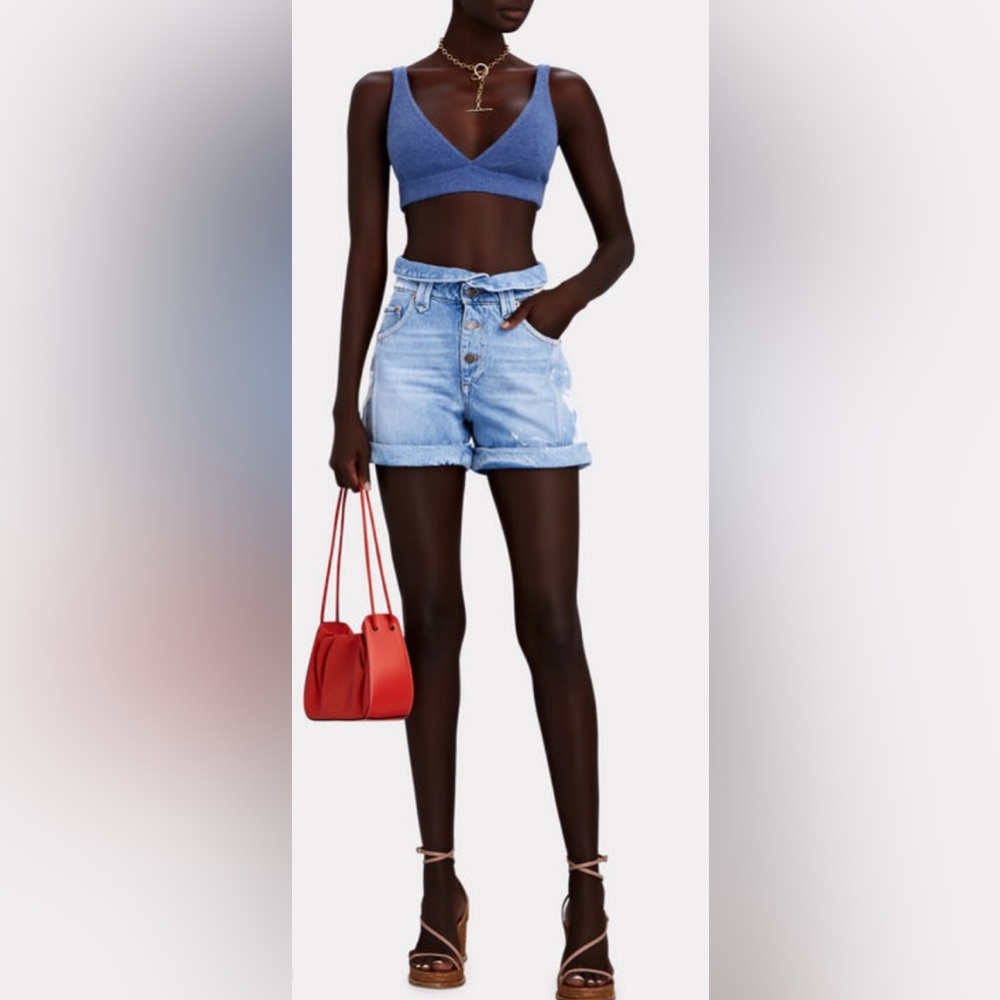 SER.O.YA - NWT | Denim Cass Shorts | Sz 28 | Retrofete’s Sister Brand - Italian